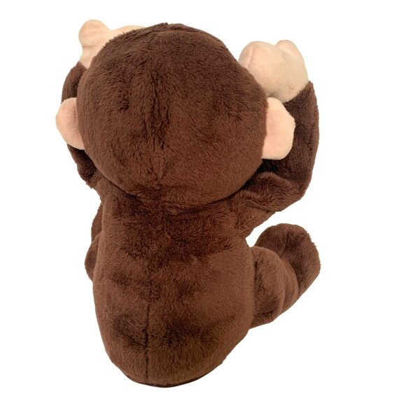 Spark Create Imagine Peek A Boo Brown Monkey Shim Plush Stuffed Animal Toy Doll - Picture 3 of 5